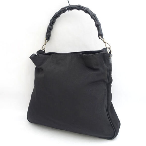 Gucci Bamboo GG Tote Bag Black - Picture 1 of 10